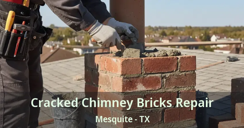 Cracked Chimney Bricks Repair Mesquite - TX